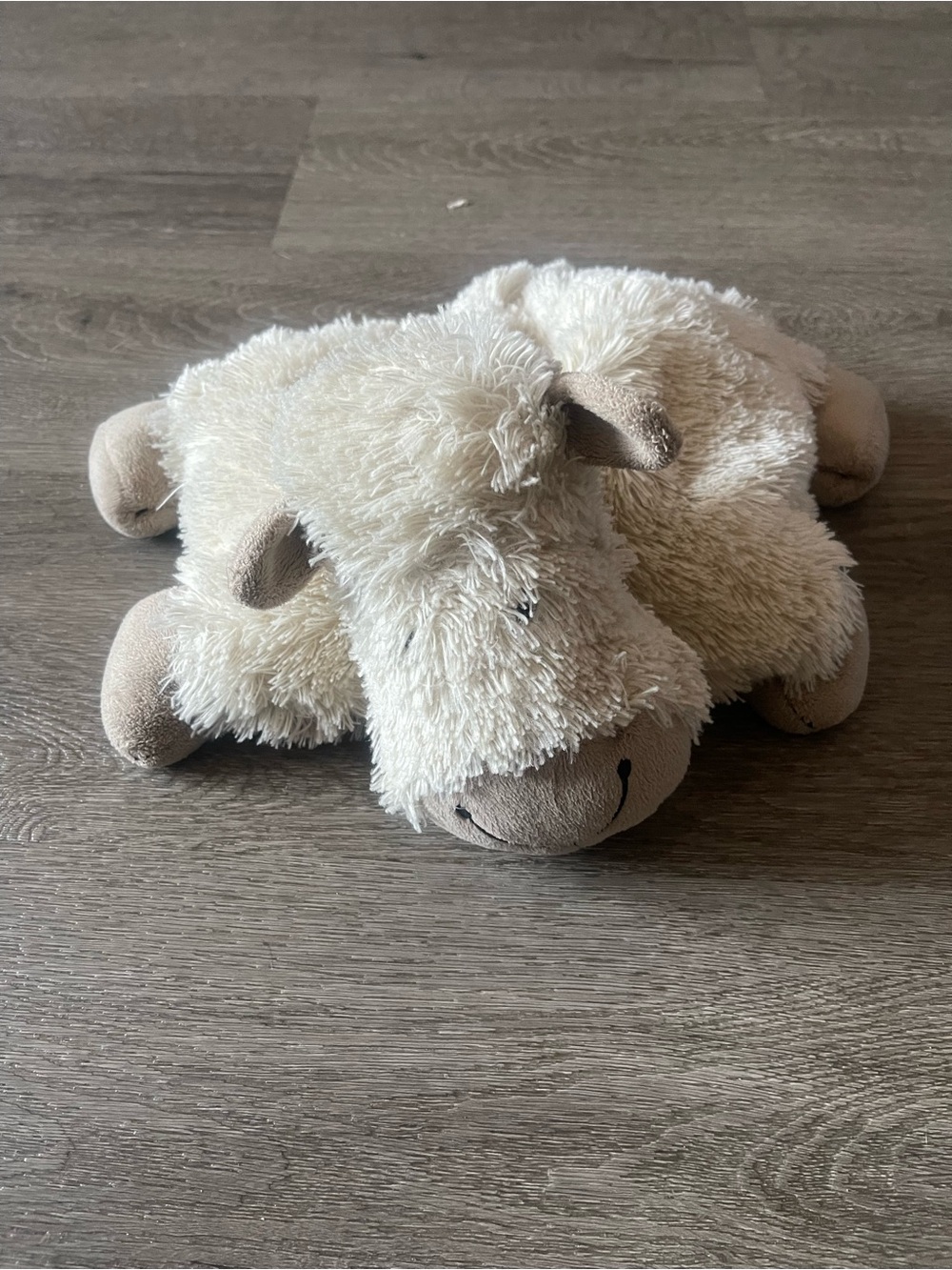 Jellycat Plush Lamb Pillow - Cream and Tan